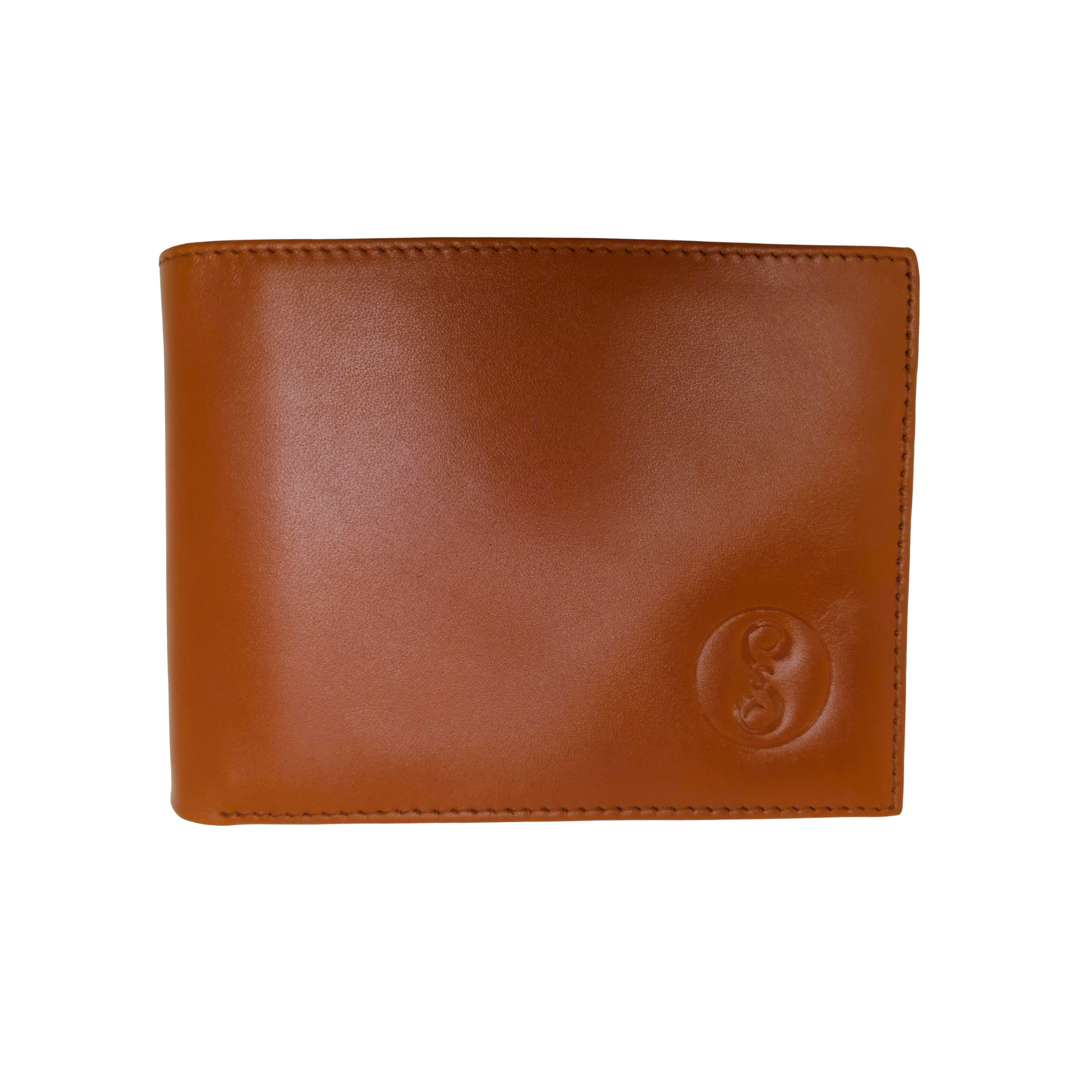 Lo & Sons Small Wallet - Saffiano Leather - DarkTan/Gold/Camel