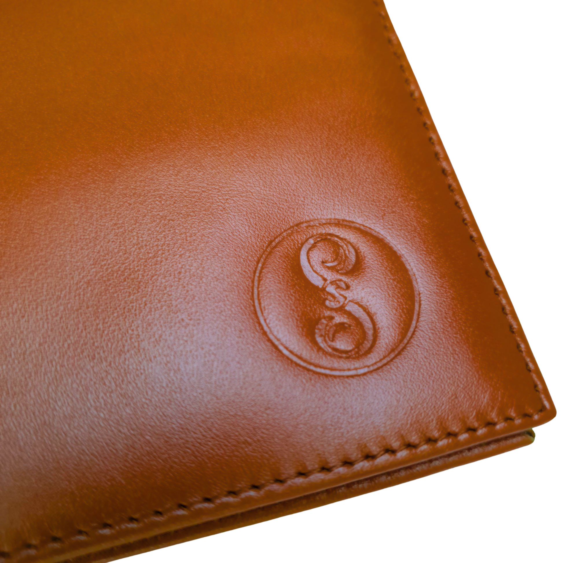 Premium Wallet 100% Genuine Leather Camel Color 10 Slots