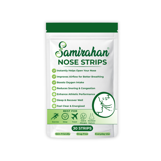 Samirahan Nose Strips Drug-Free Anti-Snore Support 30 Days Supply Samirahan Nosal Strip anti snore Australia premium brand online shop cheapest price Aussie complexion coloured quality breathing support improve nasal airflow deviated septum oxygen intake performance athlete boost sydney melbourne liverpool NSW Adelaide Hobart Brisbane Newcastle Gold Coast Perth